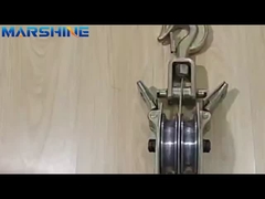 كلا الجانبين فتح 50kn سعة سلك الحبل البولية كتلة مع 2 حزم