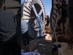 العملة الأمريكية 3T الكابل الهيدروليكي الدفع قبالة موقف للكابل اليدوي سحب المسمار البناء